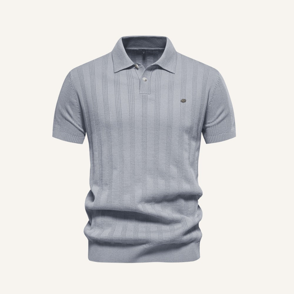 Polo Masculina Listrada Ferretti Malha Respirável Estilo Sofisticado