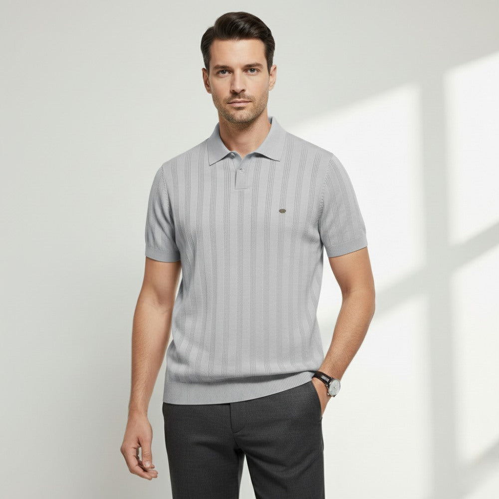 Polo Masculina Listrada Ferretti Malha Respirável Estilo Sofisticado
