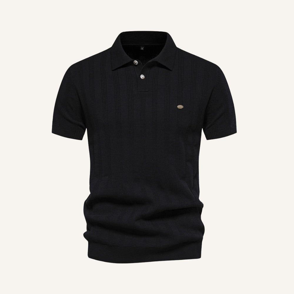 Polo Masculina Listrada Ferretti Malha Respirável Estilo Sofisticado