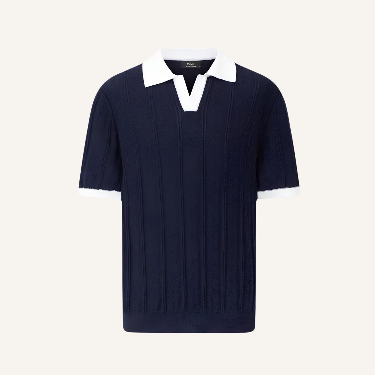 Polo Masculina Old Money Tricô Premium Caimento Elegante