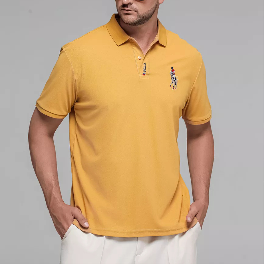 Camisa Polo Masculina Algodão Verona Manga Curta Bordada Casual