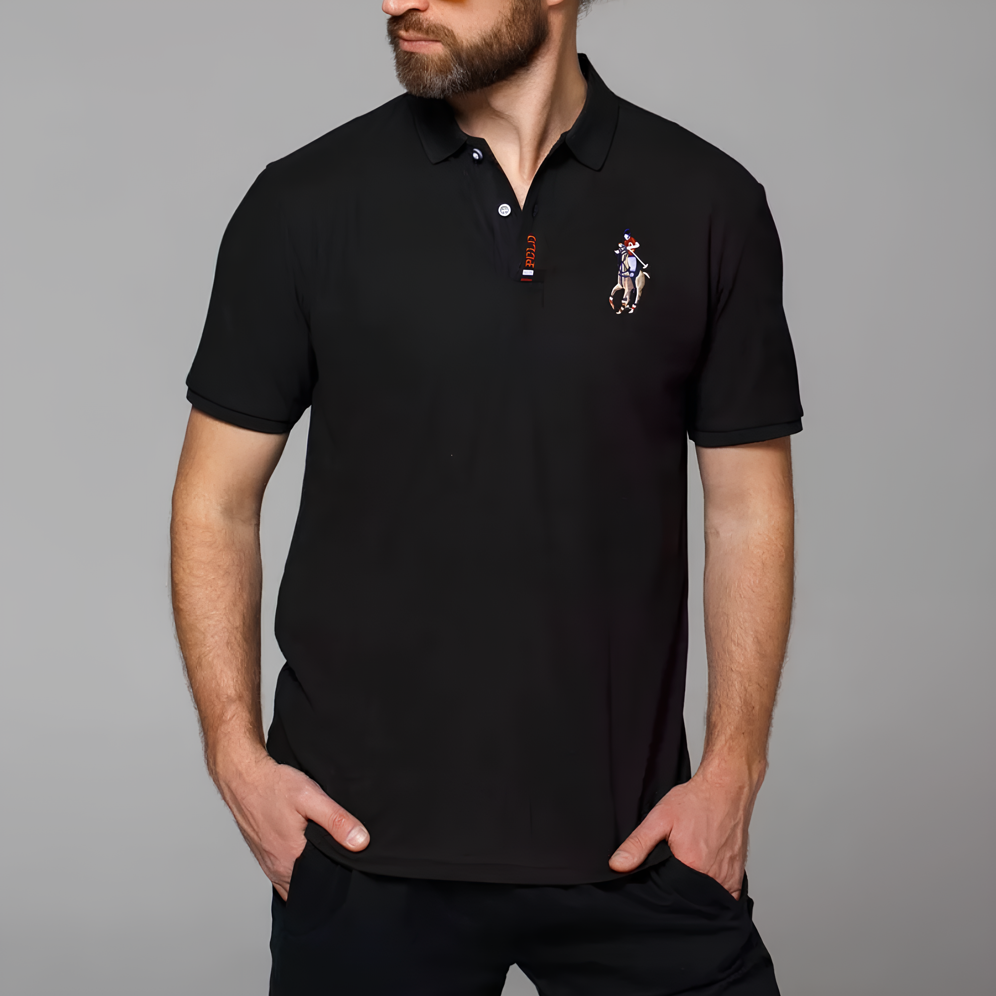 Camisa Polo Masculina Algodão Verona Manga Curta Bordada Casual