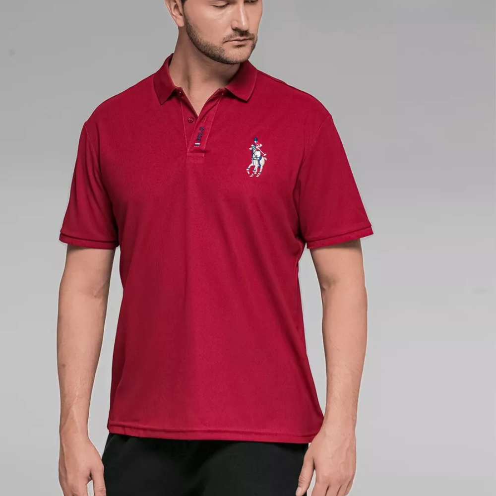 Camisa Polo Masculina Algodão Verona Manga Curta Bordada Casual