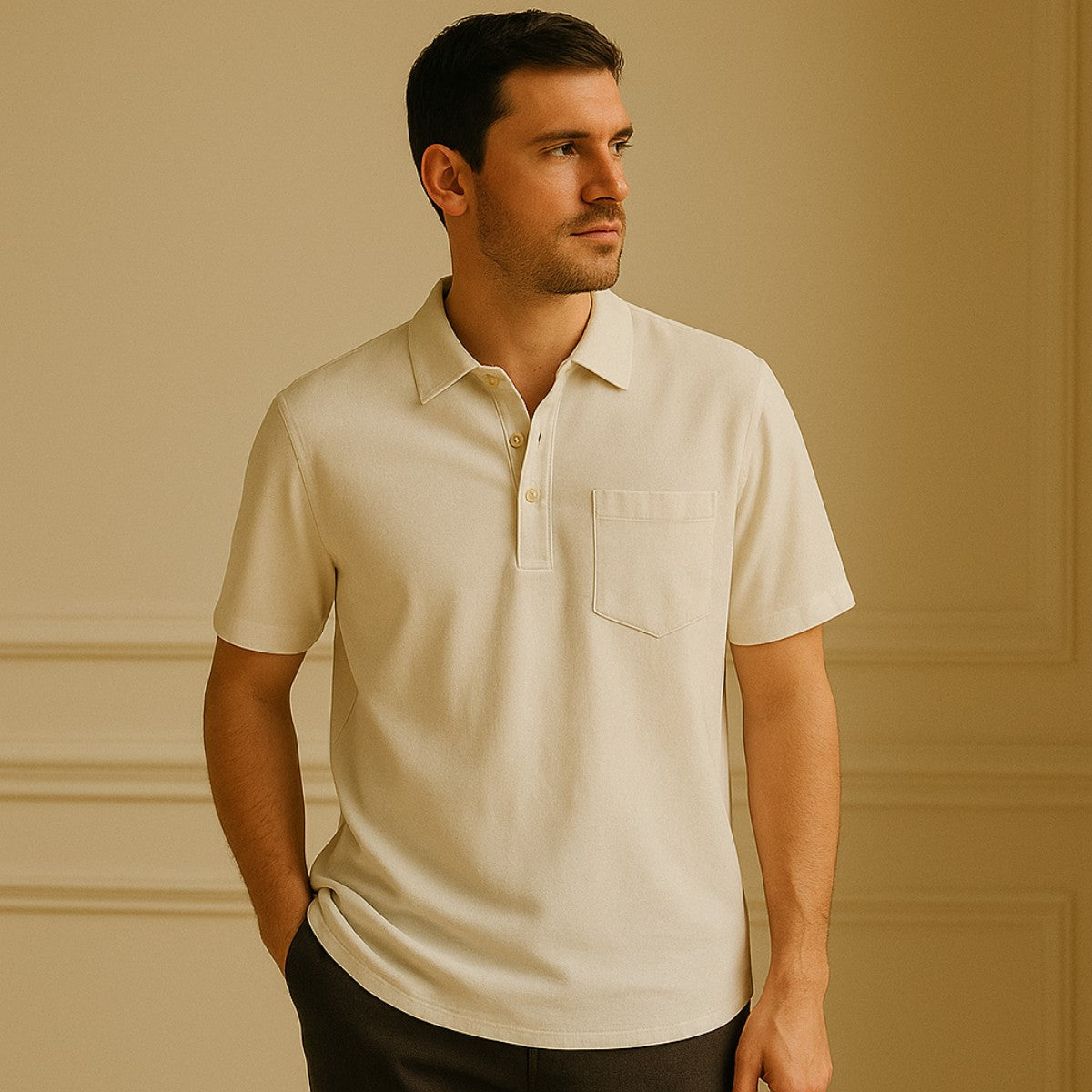 Camisa Polo de Linho Masculina Amalfi Leve e Elegante