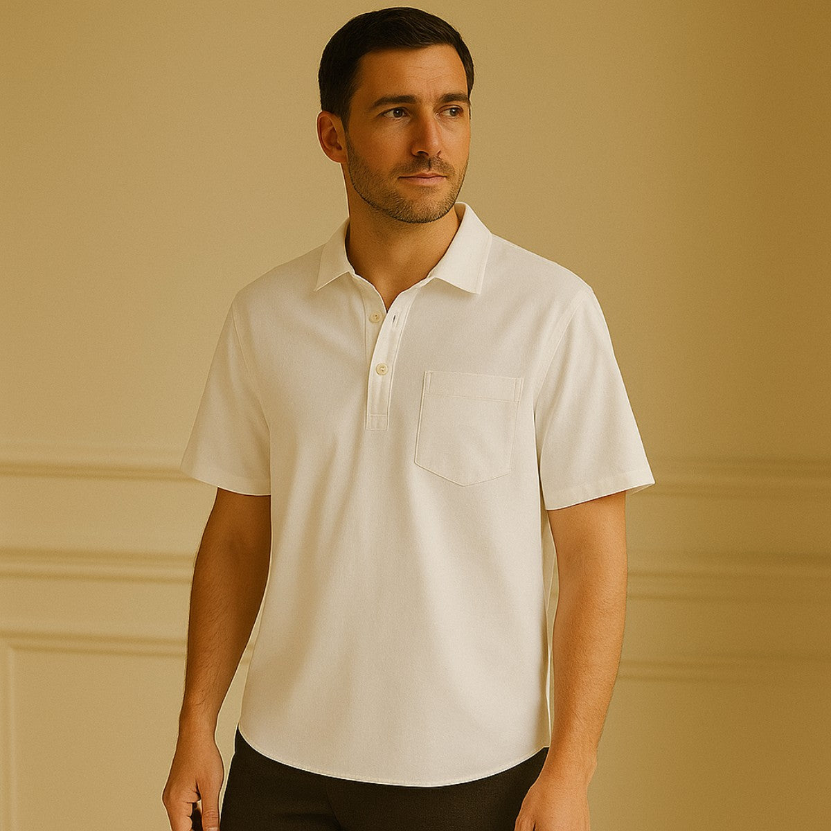 Camisa Polo de Linho Masculina Amalfi Leve e Elegante