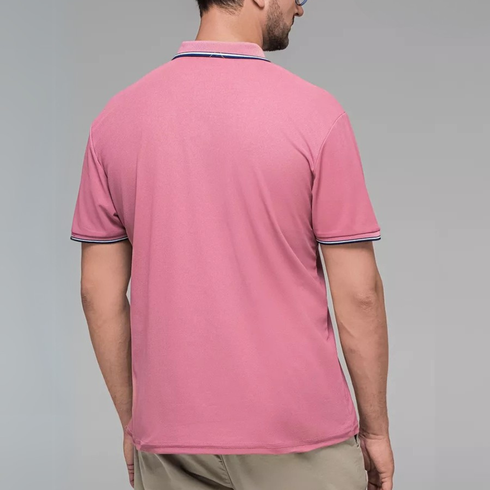 Camisa Polo Masculina Manga Curta Algodão Premium Casual Bordada