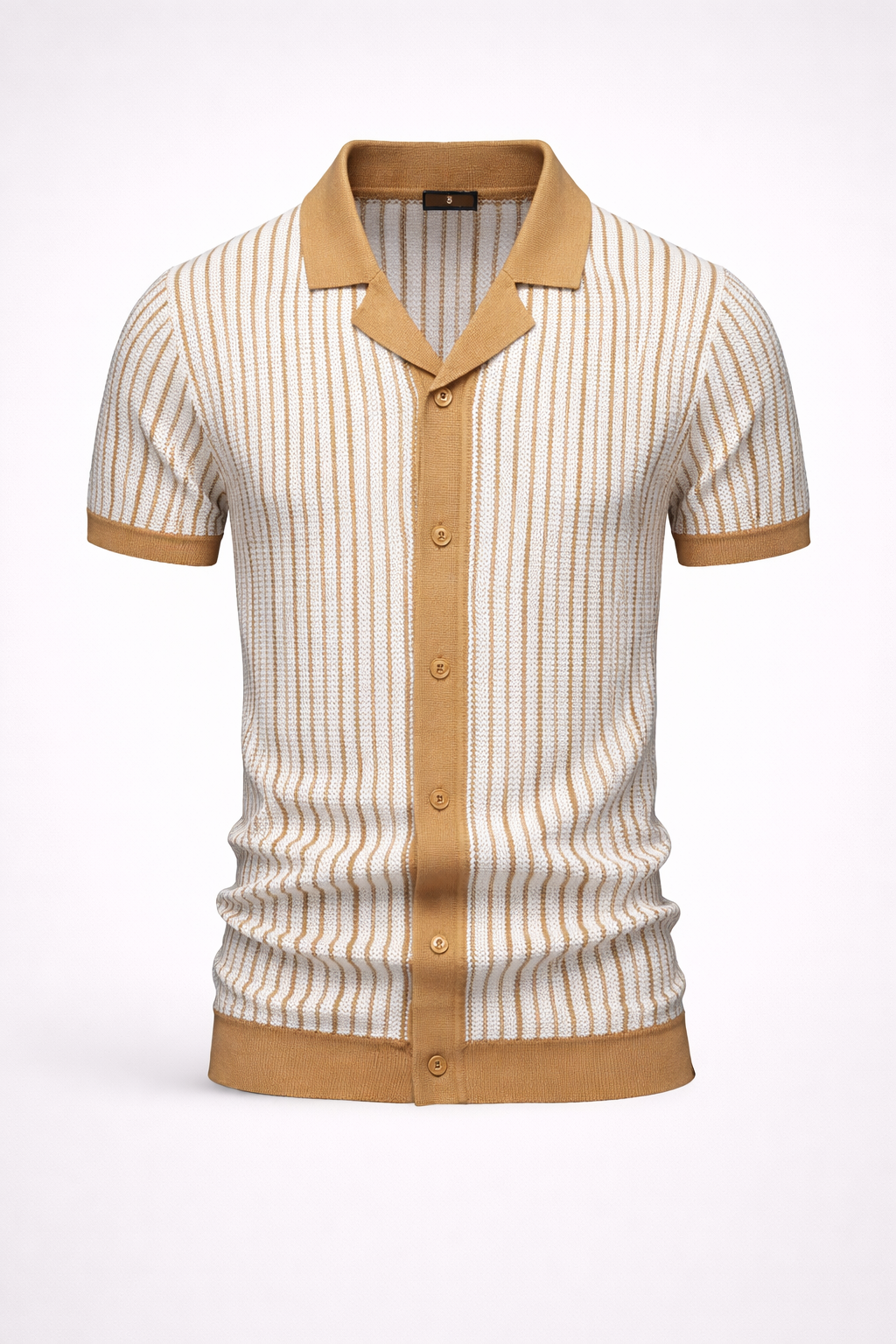 Camisa Polo Masculina Malha Listrada Portofino