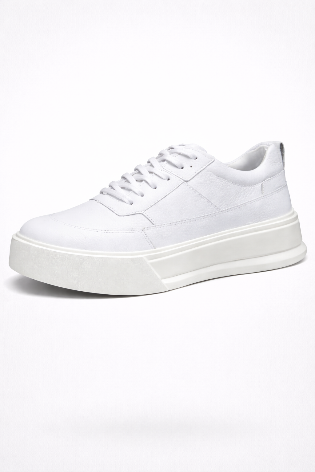 Tênis Masculino Casual Couro Legítimo Solado Branco Venezia