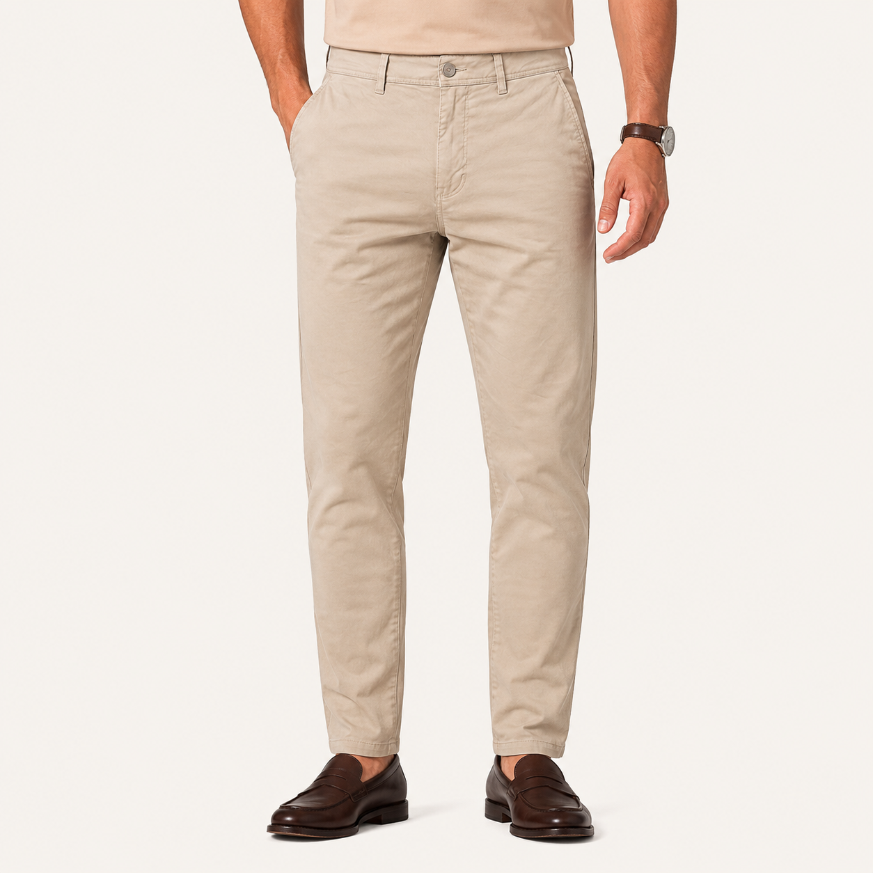Calça Masculina em Algodão Slim Fit Atenas