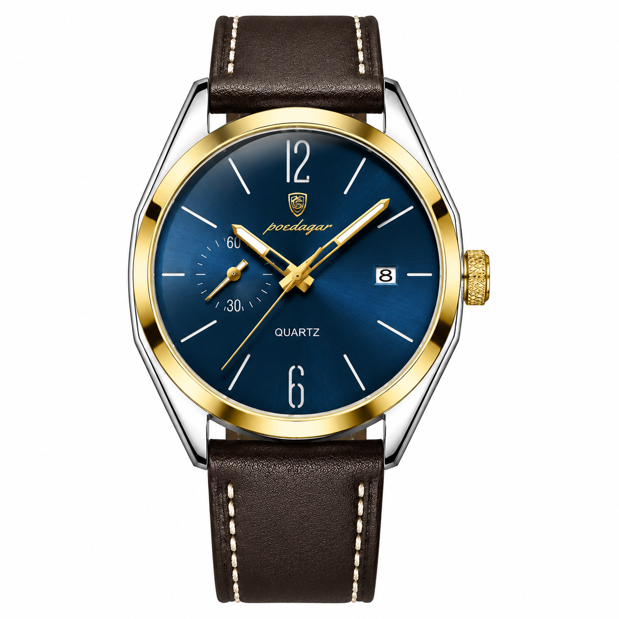 Relógio Masculino Aço Inoxidável Quartzo Cervino – cor Azul