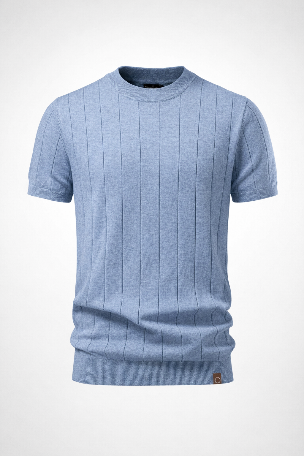 Camiseta Masculina 100% Algodão Canelada Gola Redonda Verona