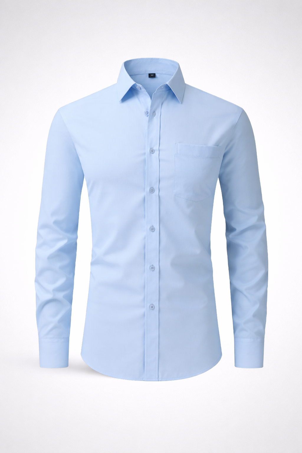 Camisa Social Masculina Slim Fit Manga Longa Formal Palermo
