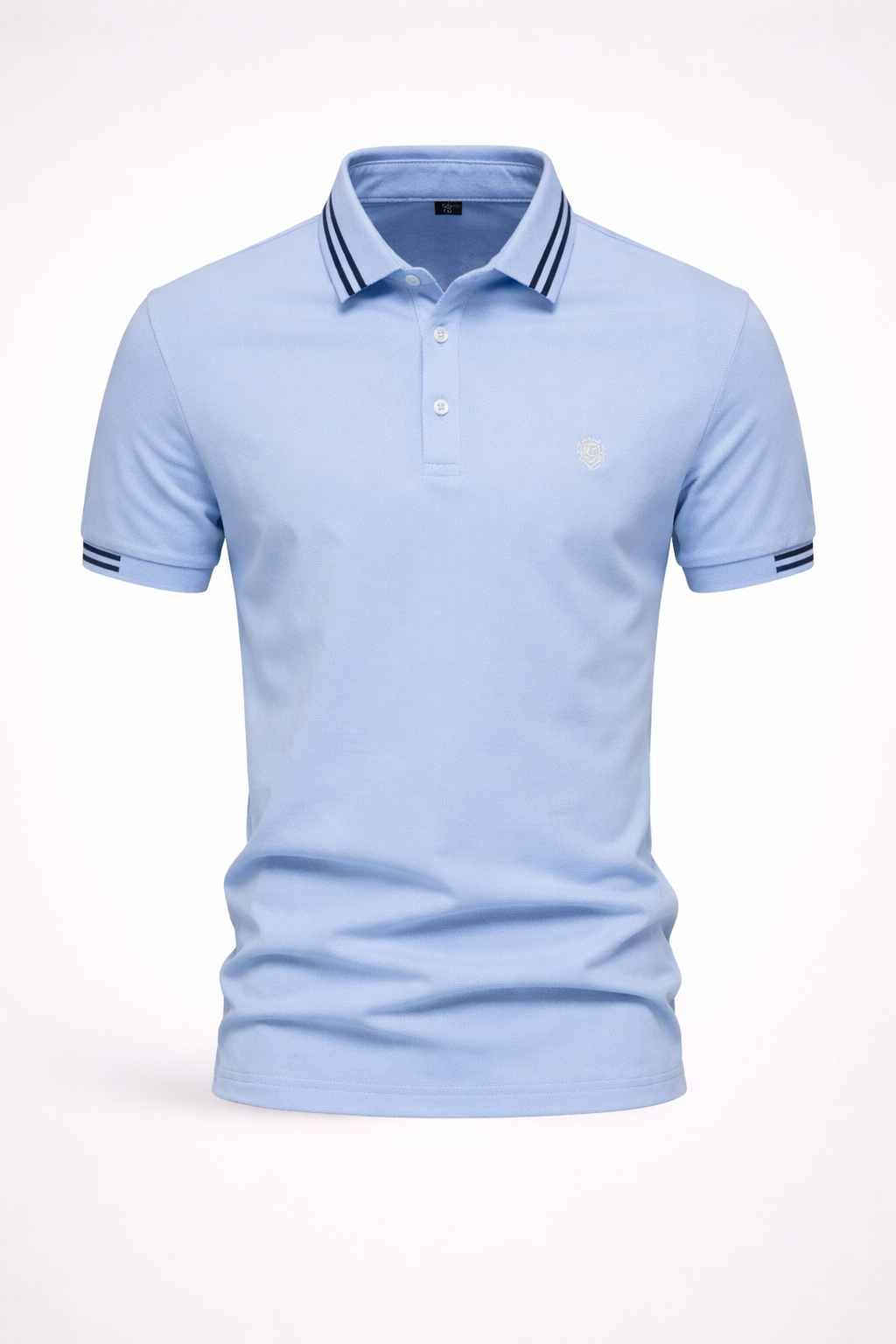 Camisa Polo Masculina 100% Algodão Piqué Casual Bergamo