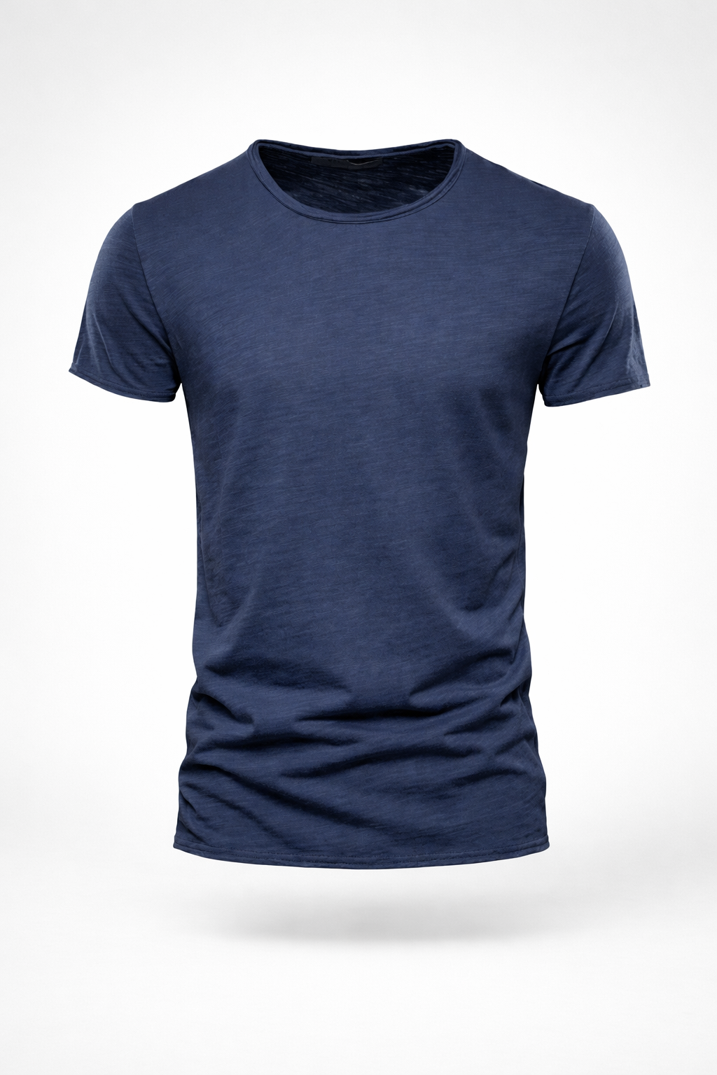 Camiseta Masculina 100% Algodão Slim Fit Gola Redonda Vicenza