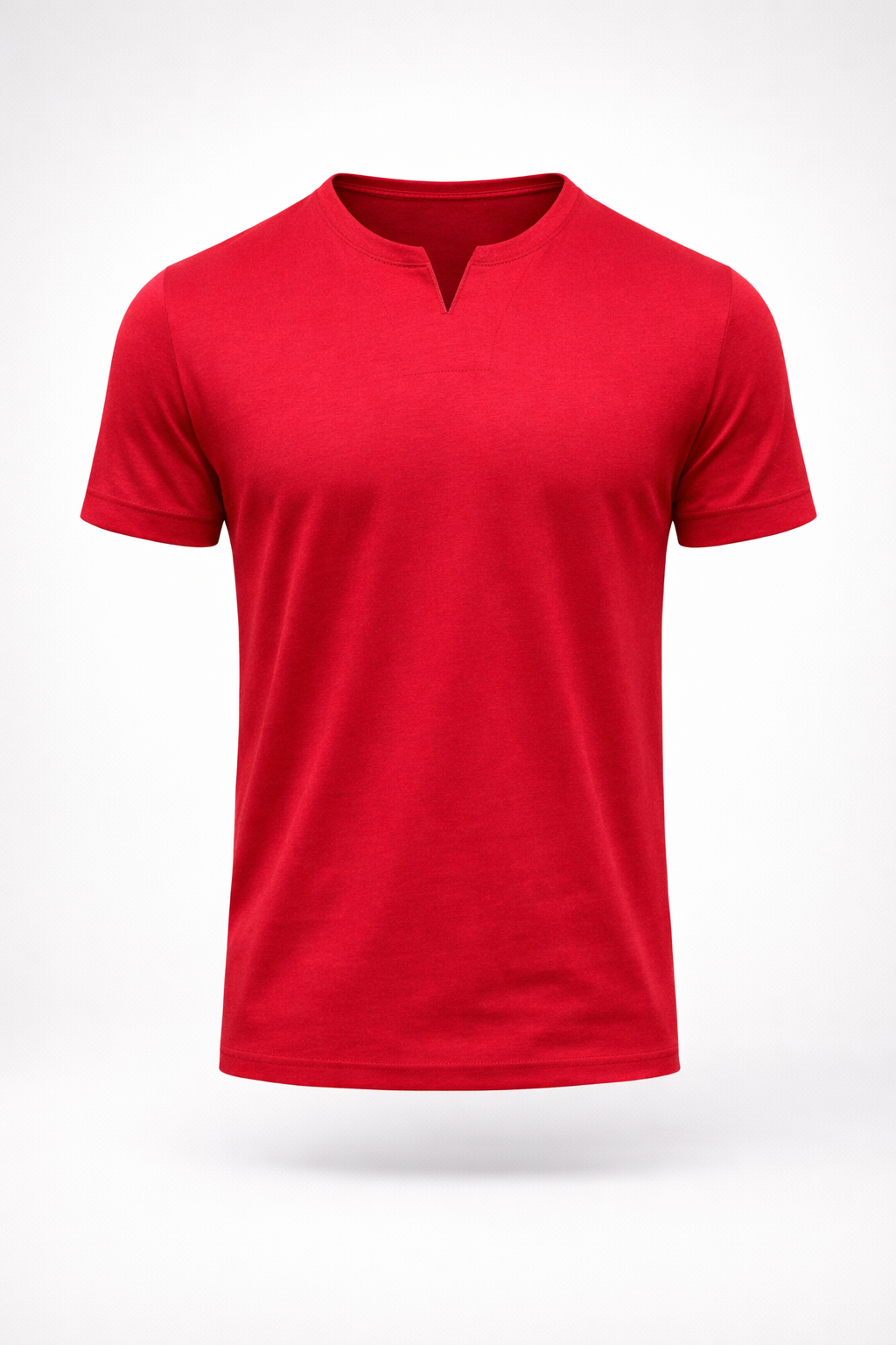 Camiseta Masculina 100% Algodão Gola Henley Ravenna