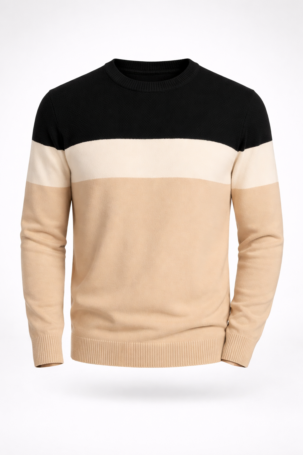 Suéter Masculino Tricô Premium Slim Fit Gola Redonda Torino