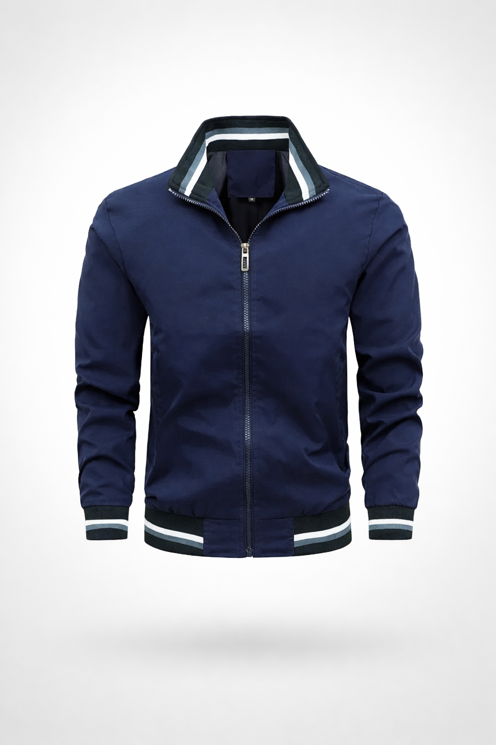Jaqueta Masculina Slim Fit Com Zíper Verona