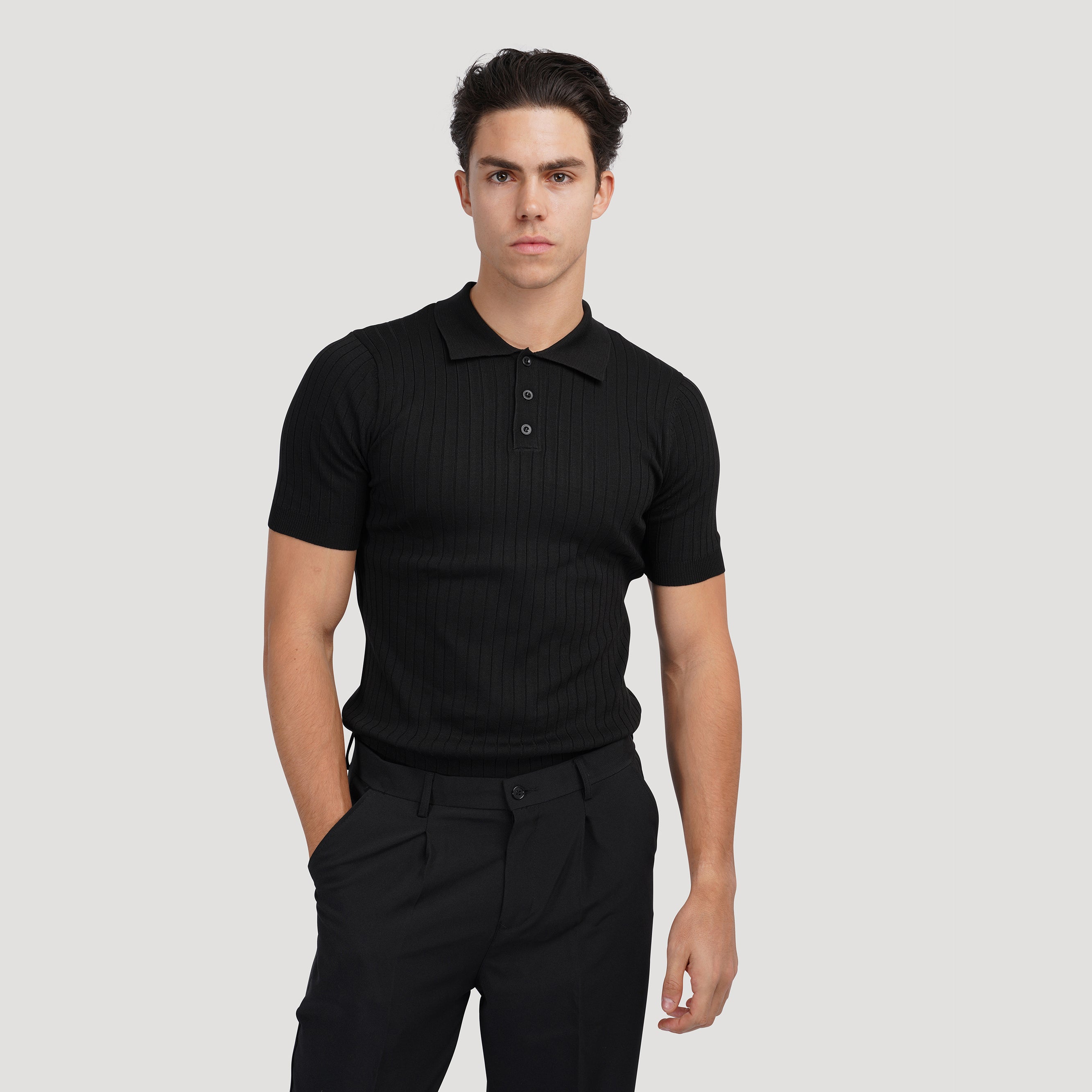 Camisa Polo Masculina 100% Algodão Colarinho Elegante Veneza