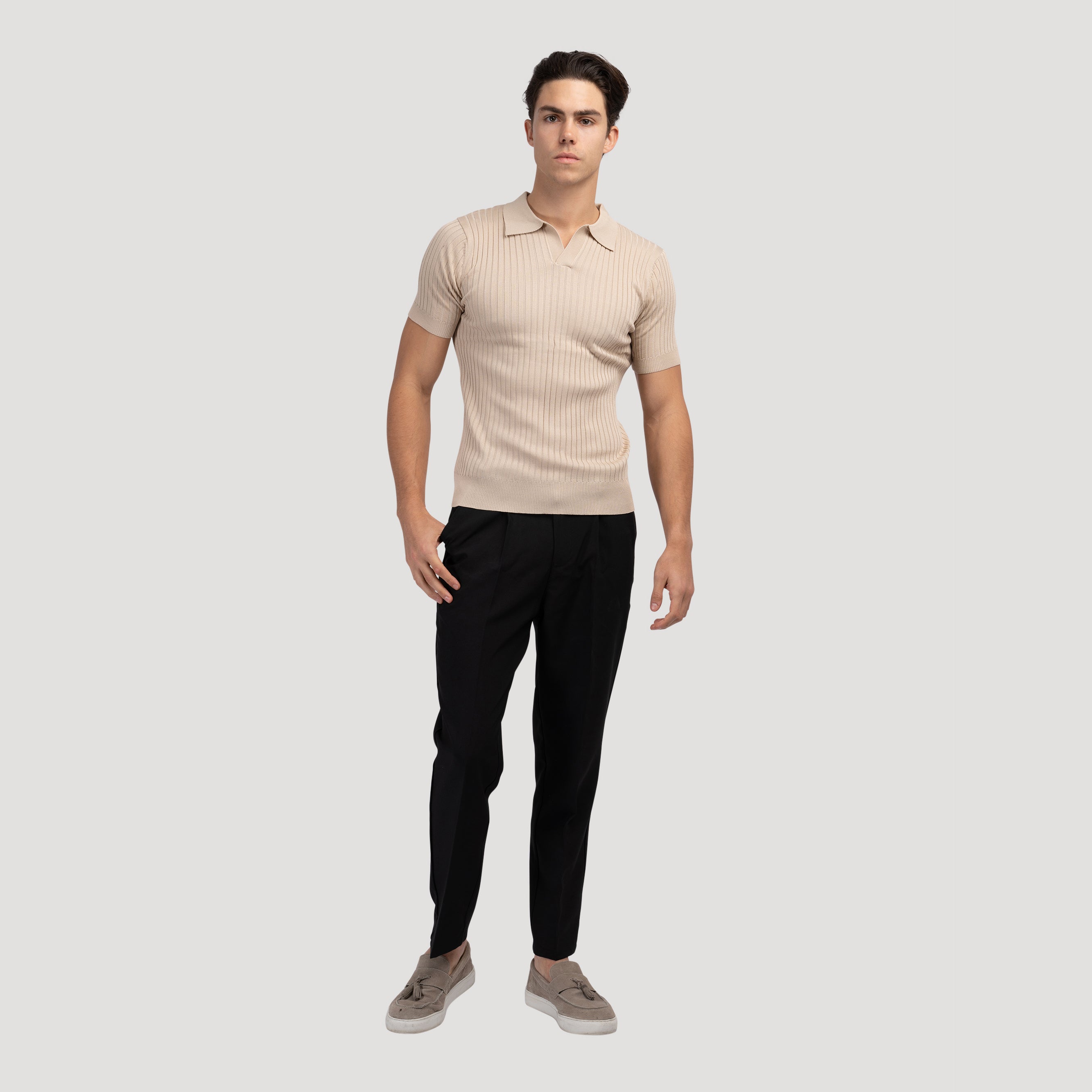Camisa Polo Masculina Slim Fit Canelada Portofino