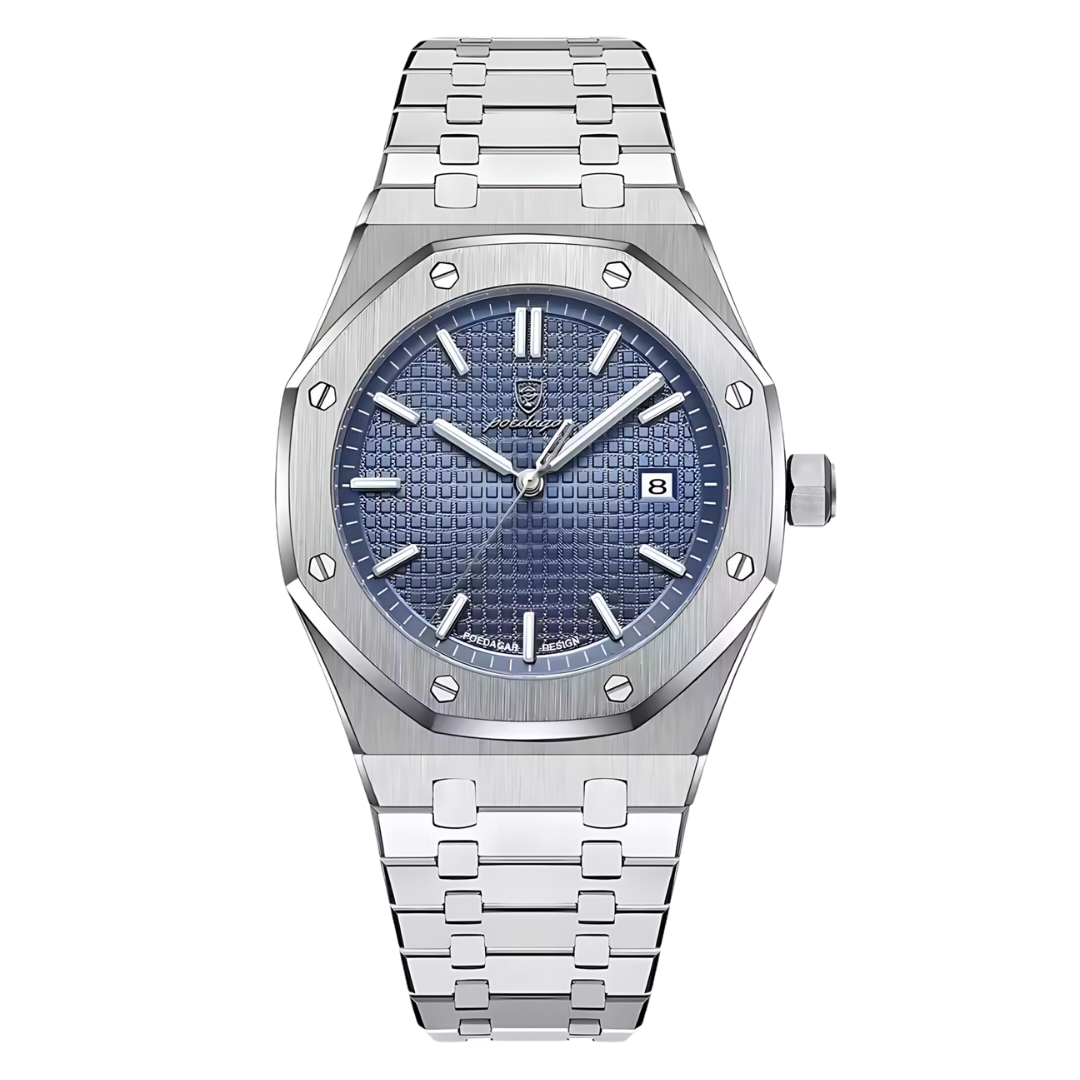 Relógio Masculino Aço Inoxidável Quartzo Visconti – cor Azul