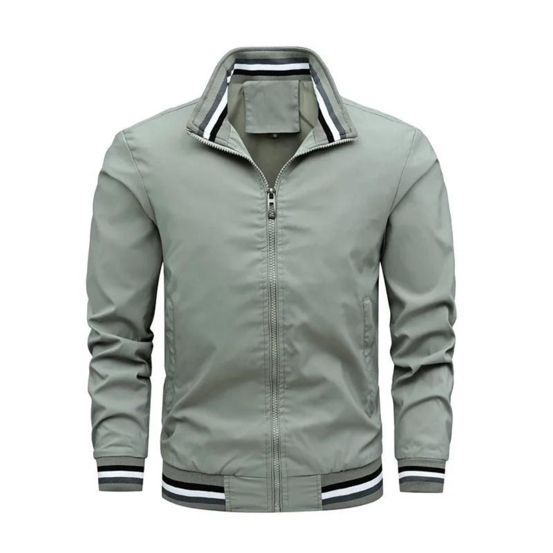 Jaqueta Masculina Slim Fit Com Zíper Verona