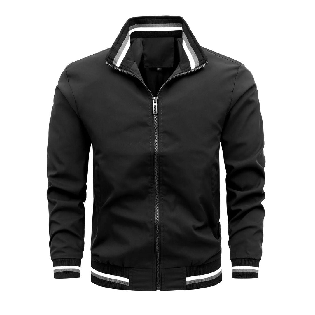 Jaqueta Masculina Slim Fit Com Zíper Verona