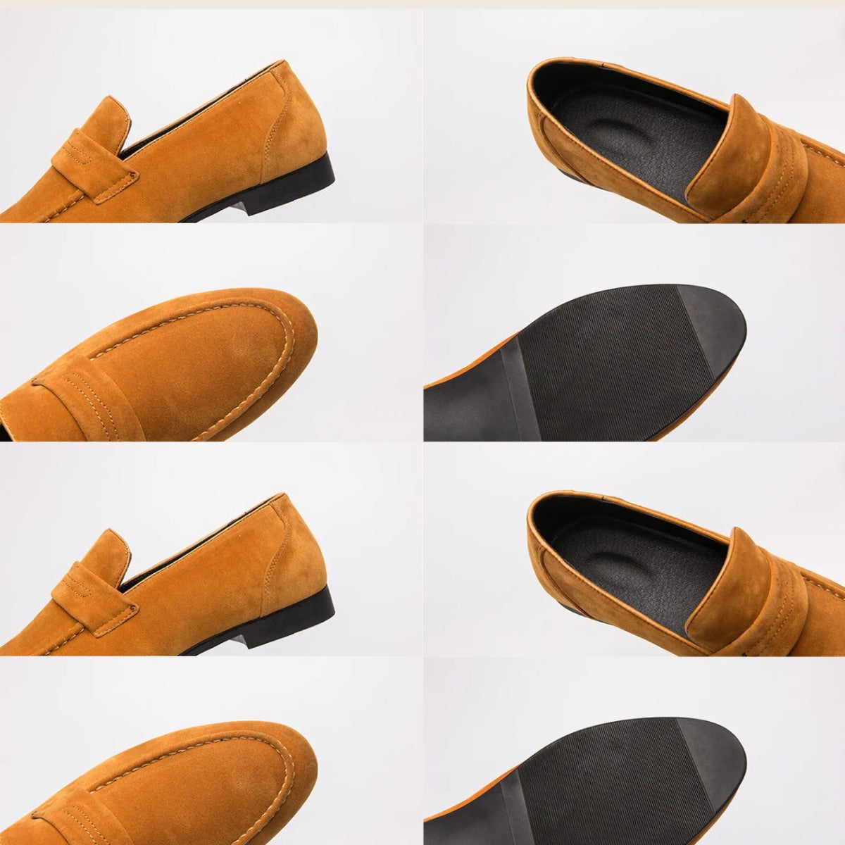 Loafer Masculino Piazzi Camurça Conforto Estilo Old Money