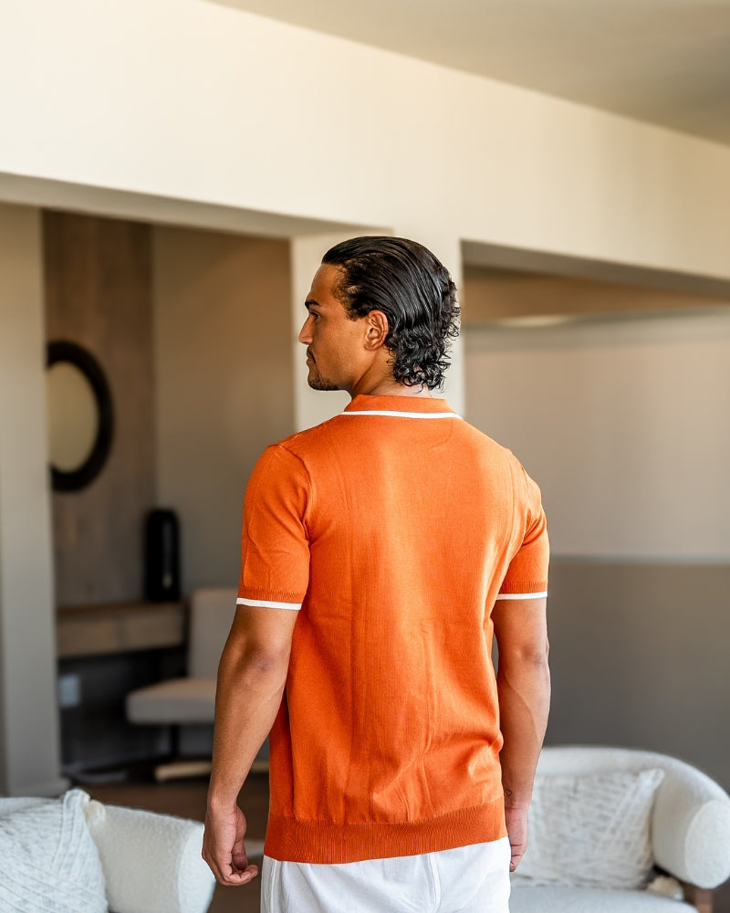 Camisa Polo Masculina com Vivo Contrastante Monaco - vista 11