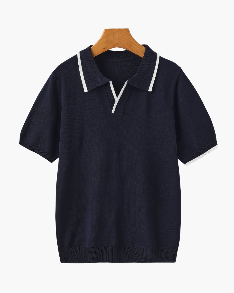 Camisa Polo Masculina com Vivo Contrastante Monaco - foto principal