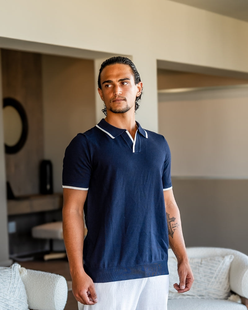 Camisa Polo Masculina com Vivo Contrastante Monaco - vista 2