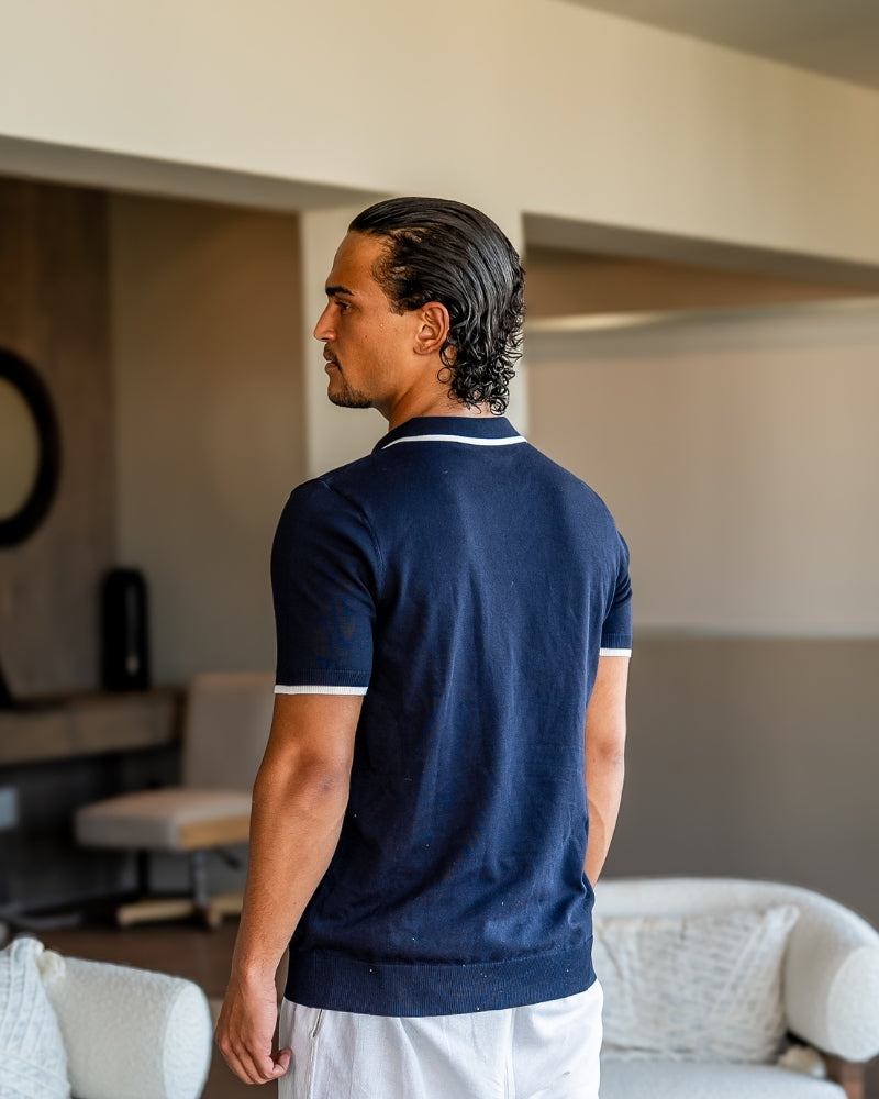 Camisa Polo Masculina com Vivo Contrastante Monaco - vista 3