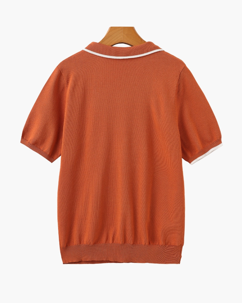 Camisa Polo Masculina com Vivo Contrastante Monaco - vista 13