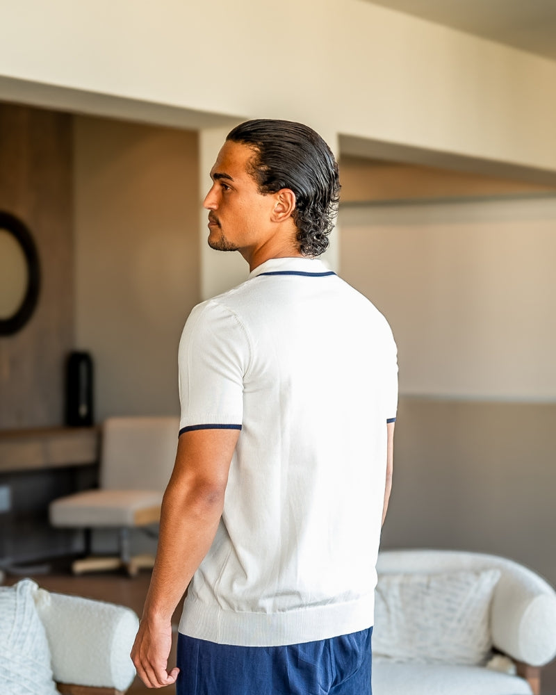 Camisa Polo Masculina com Vivo Contrastante Monaco - vista 8