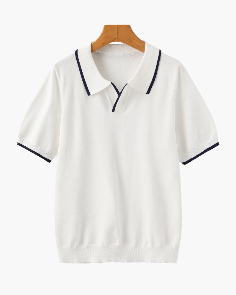 Camisa Polo Masculina com Vivo Contrastante Monaco - vista 5