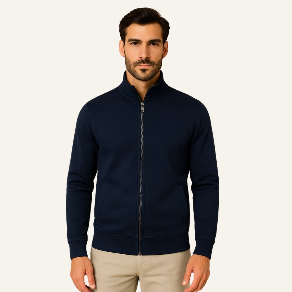 Jaqueta Masculina Gola Alta Westwood Moletom Premium Urbana