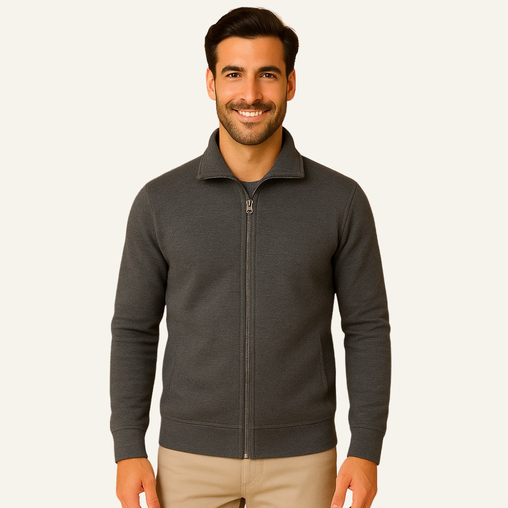 Jaqueta Masculina Gola Alta Westwood Moletom Premium Urbana
