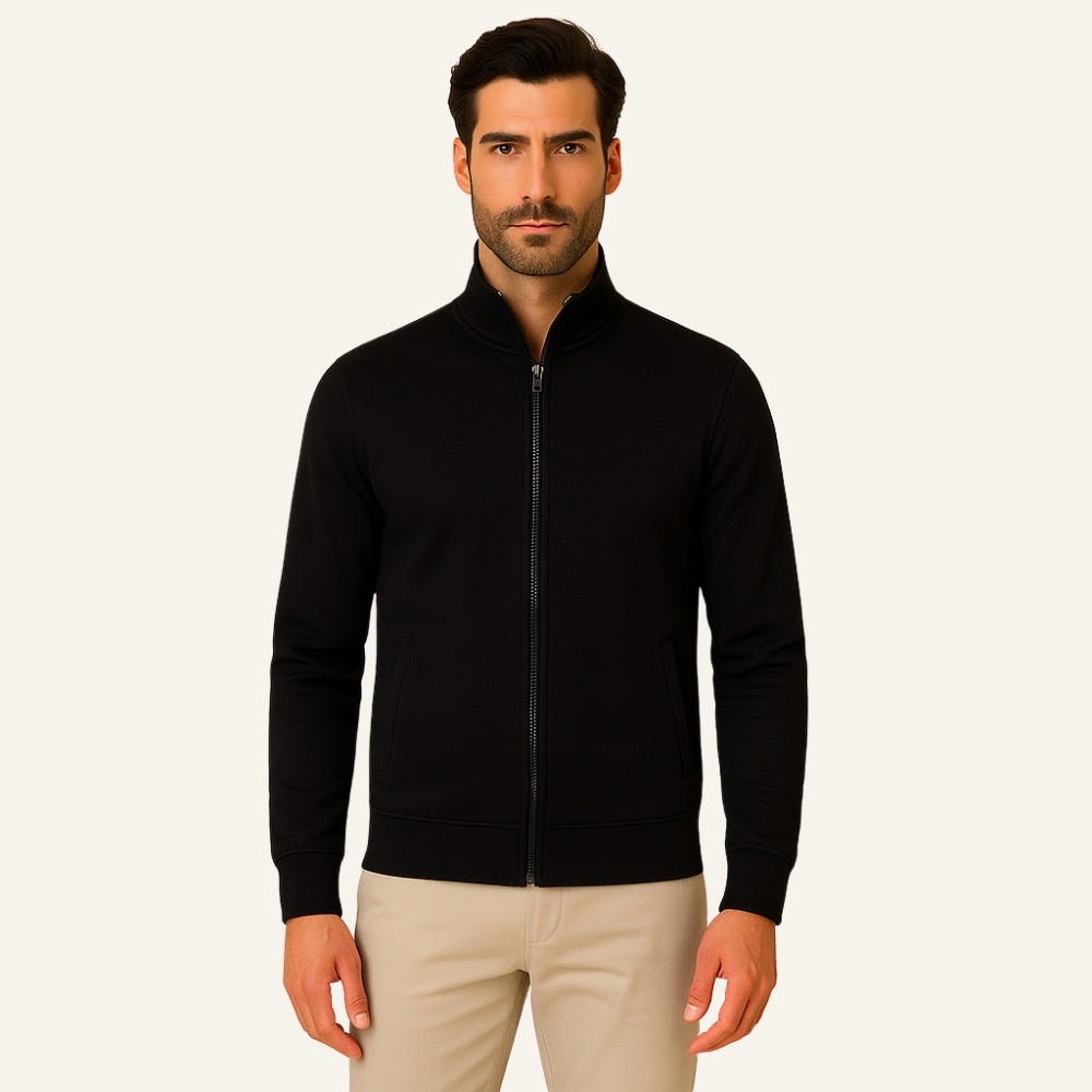 Jaqueta Masculina Gola Alta Westwood Moletom Premium Urbana