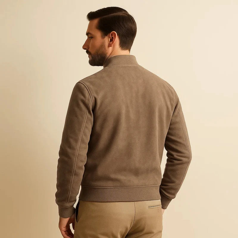 Jaqueta Masculina de Suede Old Money Renoir