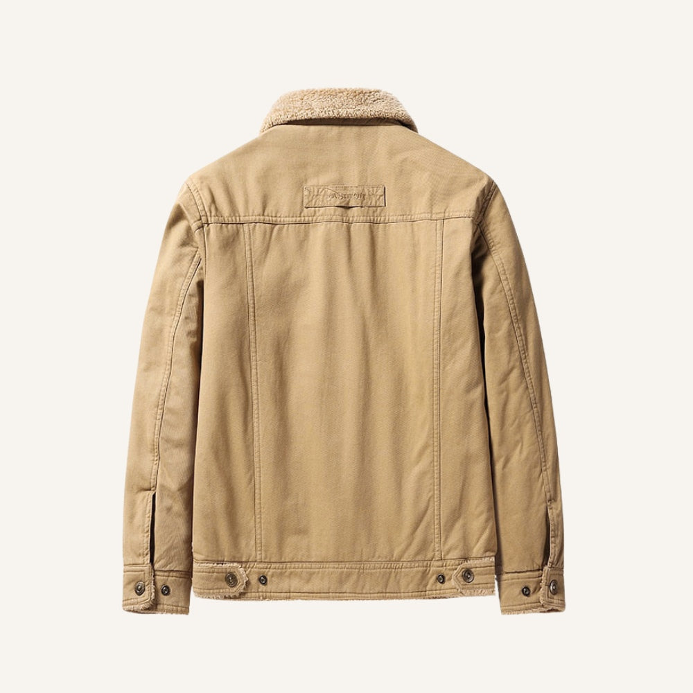 Jaqueta Masculina Inverno Forrada Sherpa Lombardi Estilo Old Money