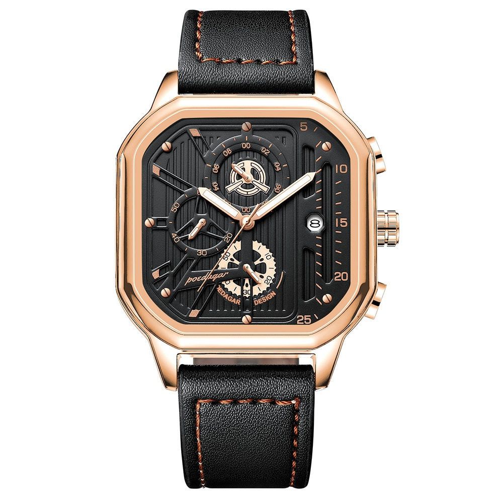 Relógio Masculino Pulseira de Couro Quartzo Imola - vista 4