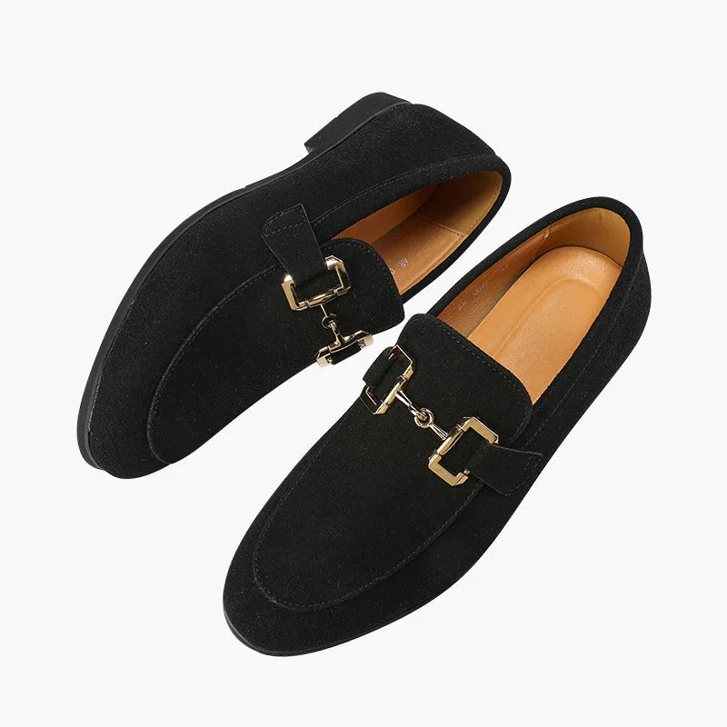 Mocassim Masculino de Camurça Luxury Loafer Slip On Elegante