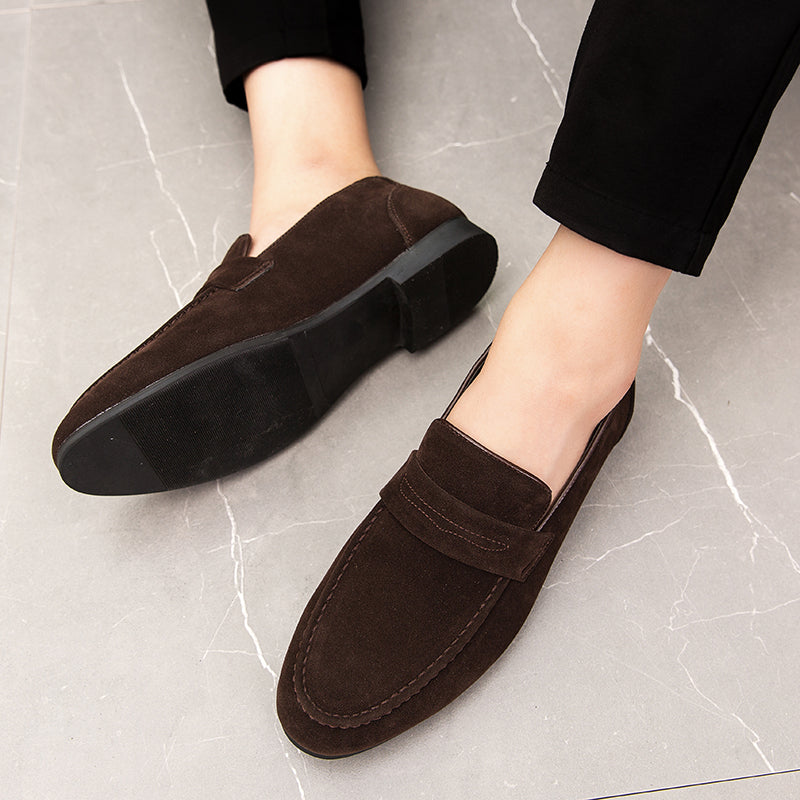 Loafer Masculino Piazzi Camurça Conforto Estilo Old Money