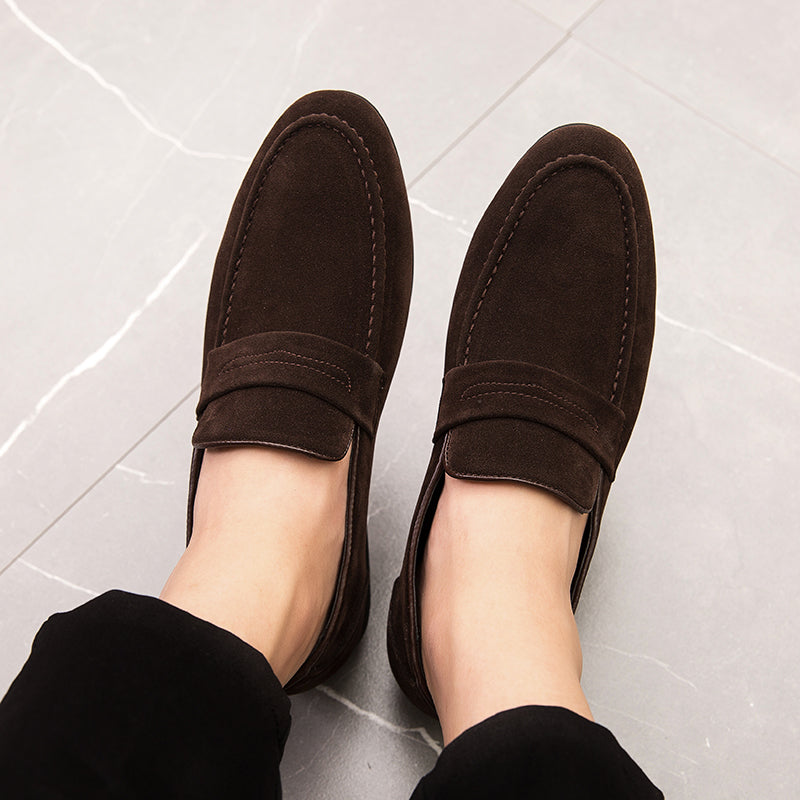 Loafer Masculino Piazzi Camurça Conforto Estilo Old Money