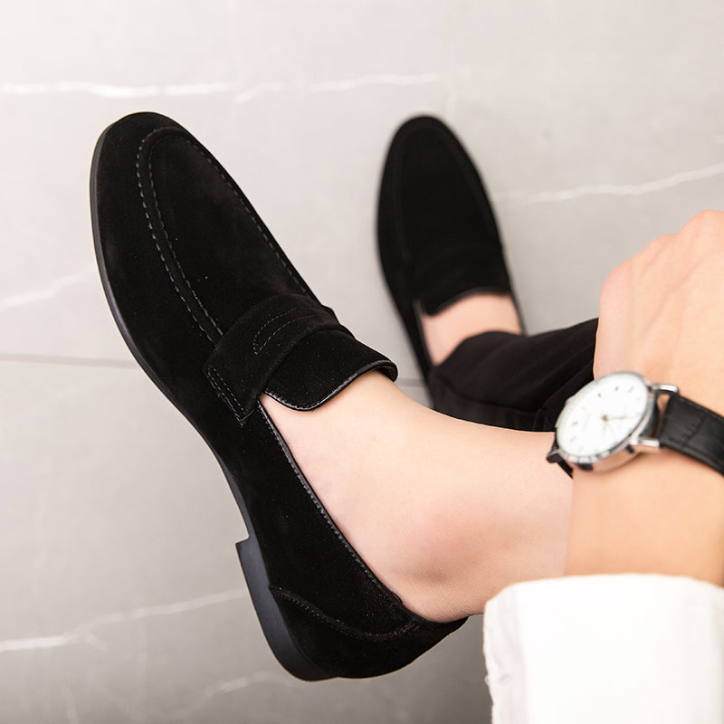 Loafer Masculino Piazzi Camurça Conforto Estilo Old Money