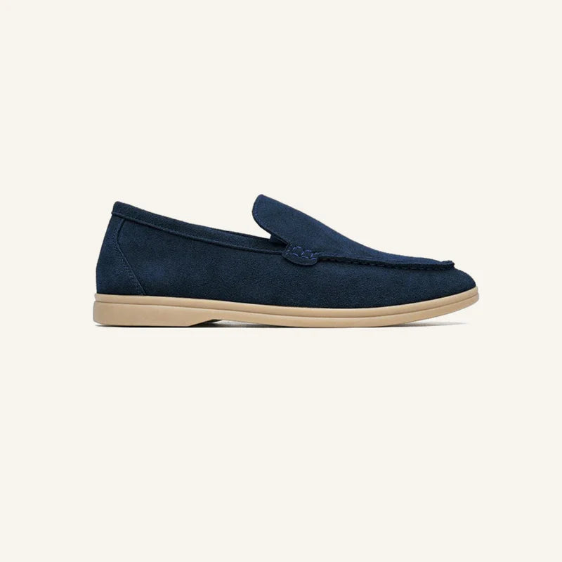 Mocassim Loafer Masculino de Camurça Old Money Siena