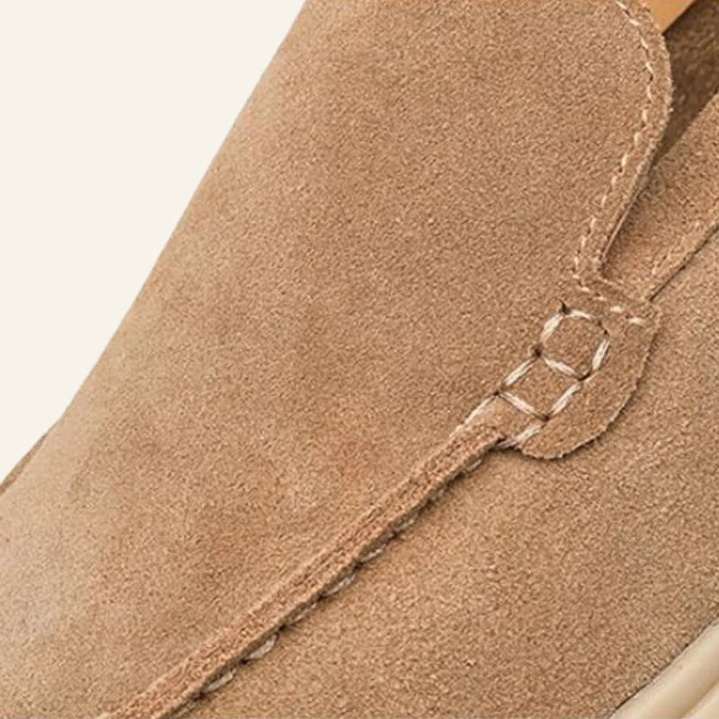 Mocassim Loafer Masculino de Camurça Old Money Siena