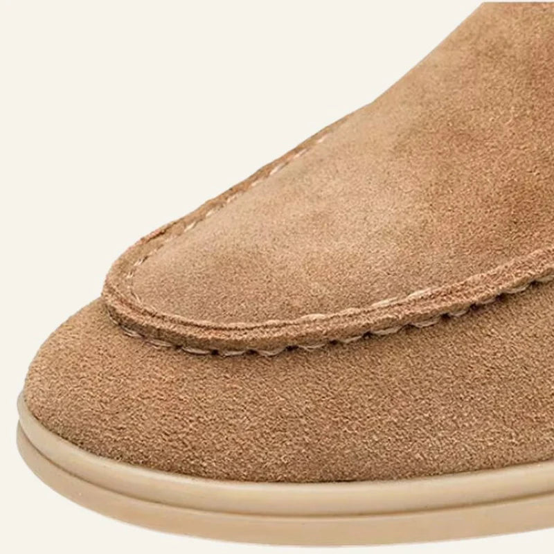 Mocassim Loafer Masculino de Camurça Old Money Siena