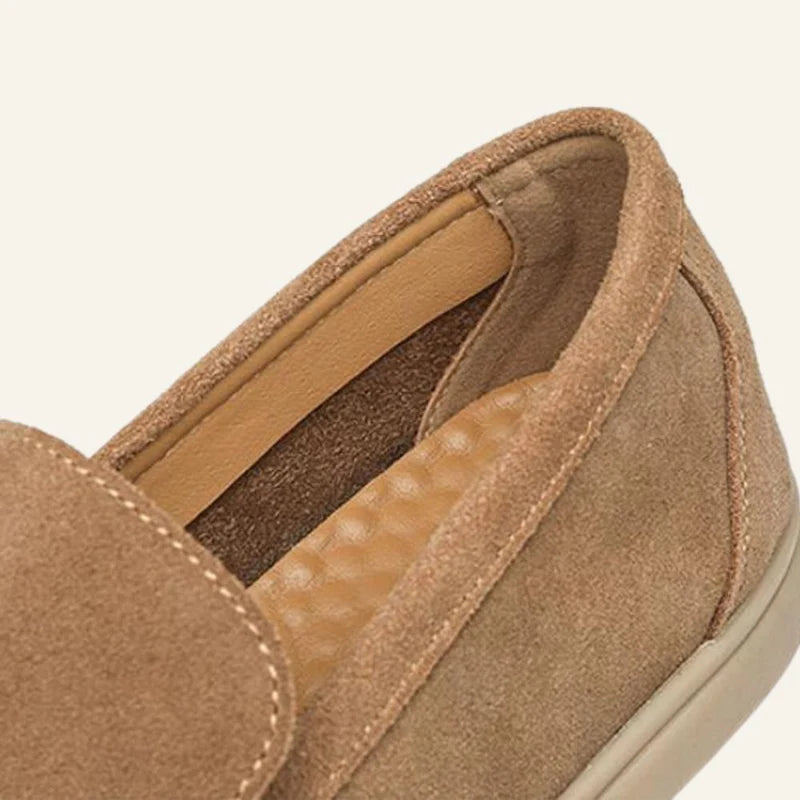 Mocassim Loafer Masculino de Camurça Old Money Siena