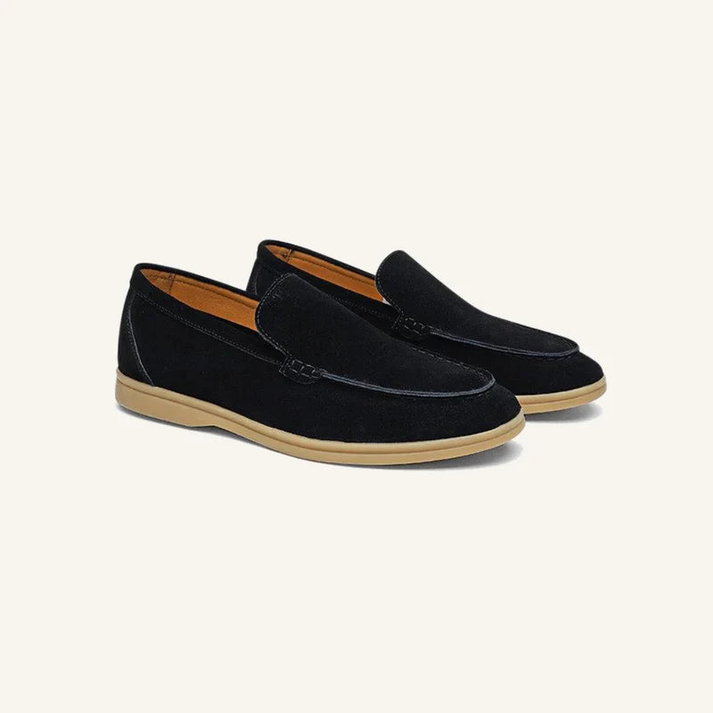 Mocassim Loafer Masculino de Camurça Old Money Siena