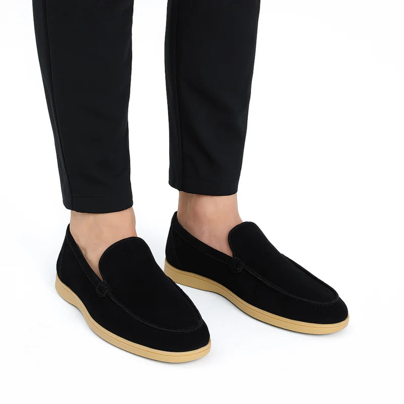 Mocassim Loafer Masculino de Camurça Old Money Siena